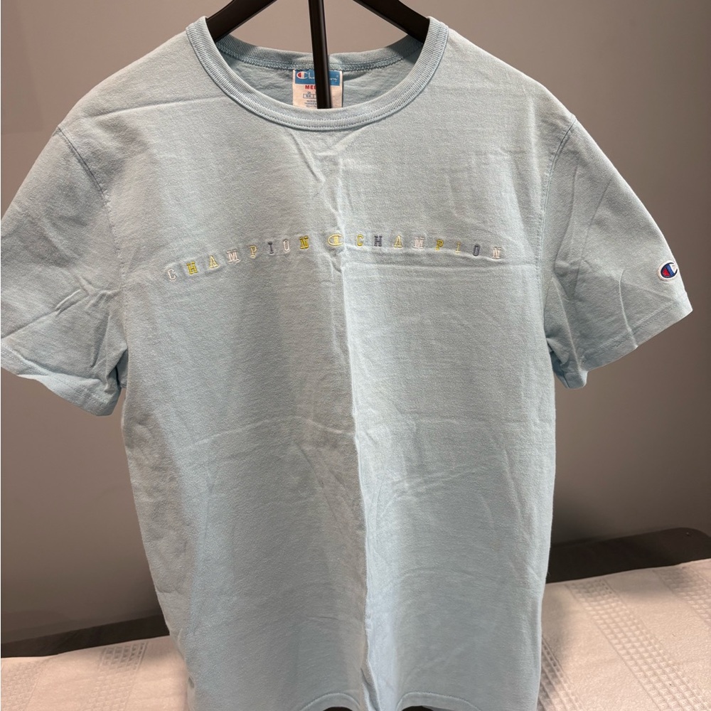 Champion Light Blue Men's T-Shirt